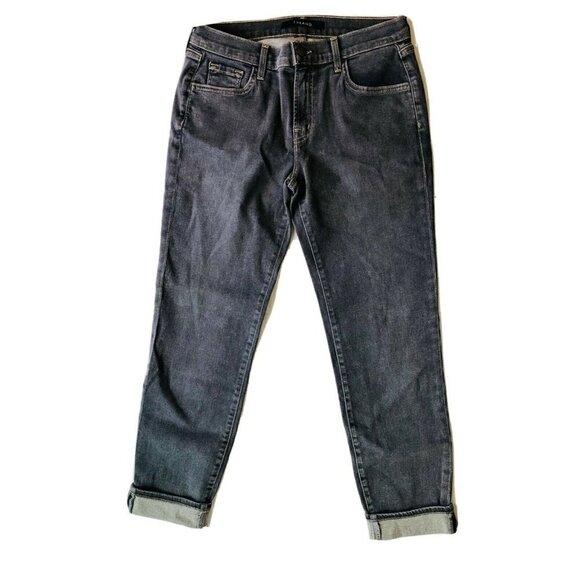 J Brand Womens Denim Gray Johnny Cropped Jeans Size 25 Obecura JB001564 - Picture 10 of 11